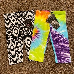 Flowers by Zoe 2 pairs of Capri pants 4t brand new